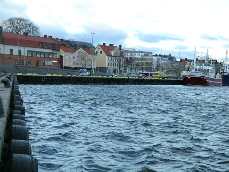 Högvatten i Västervik 2007-01-19.